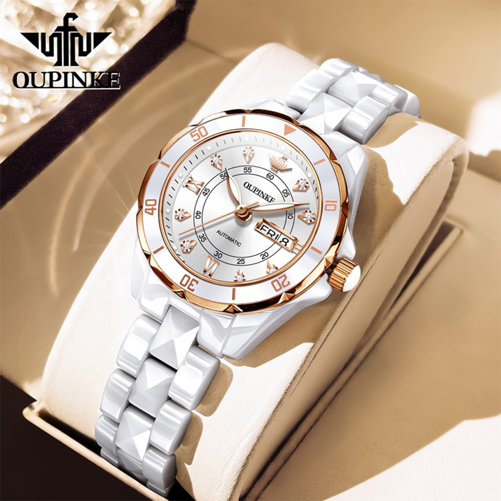 Sapphire Crystal Display - OUPINKE 3301 montre mécanique automatique pour