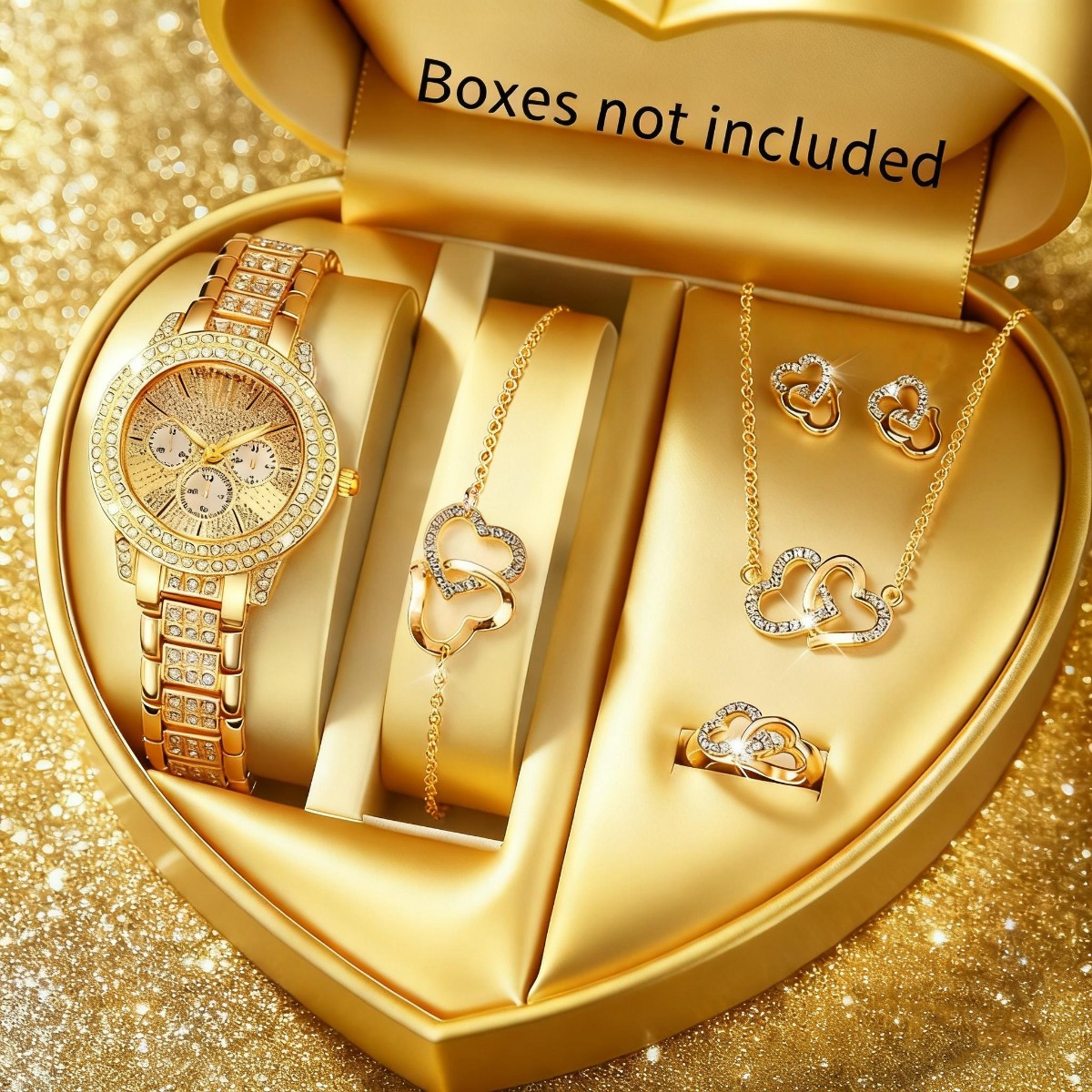 Luxury Watch Storage - 6 pièces de luxe strass femmes