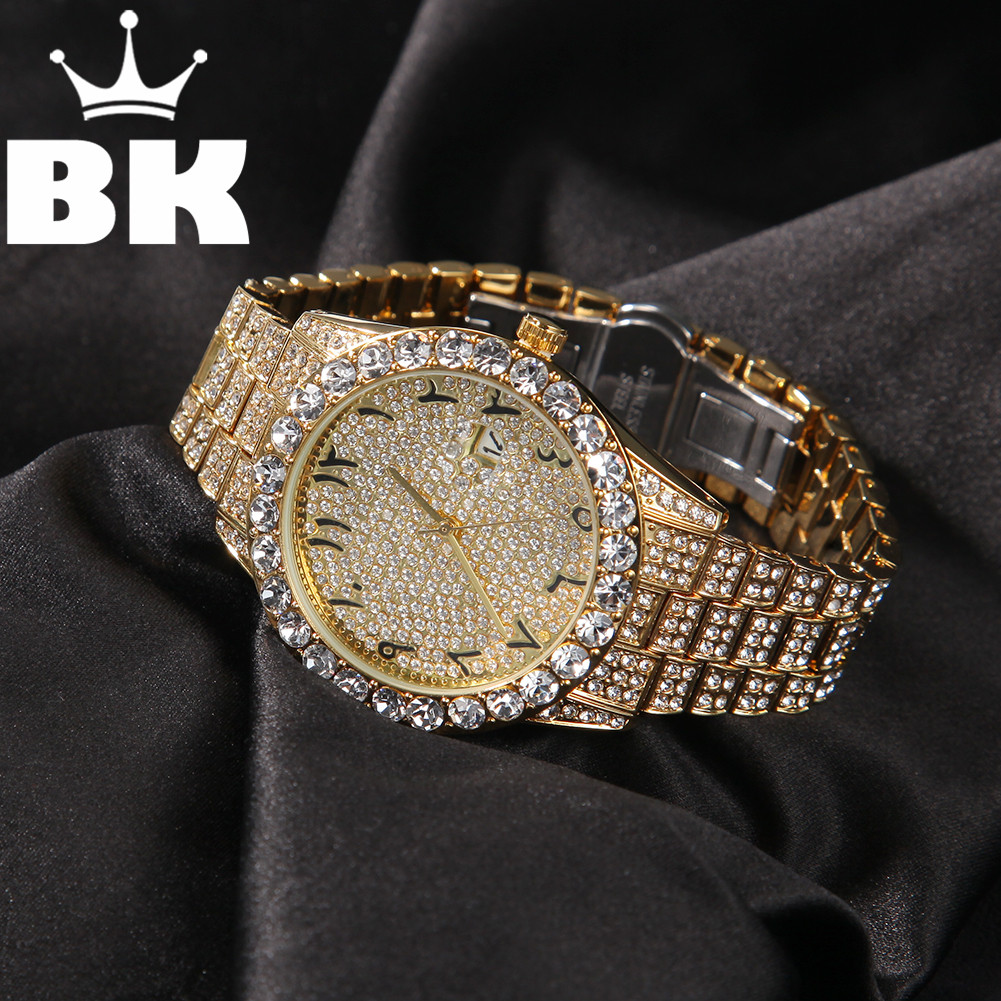Luxury Watch With Arabic Numerals - Montre HIP HOP à Quartz avec