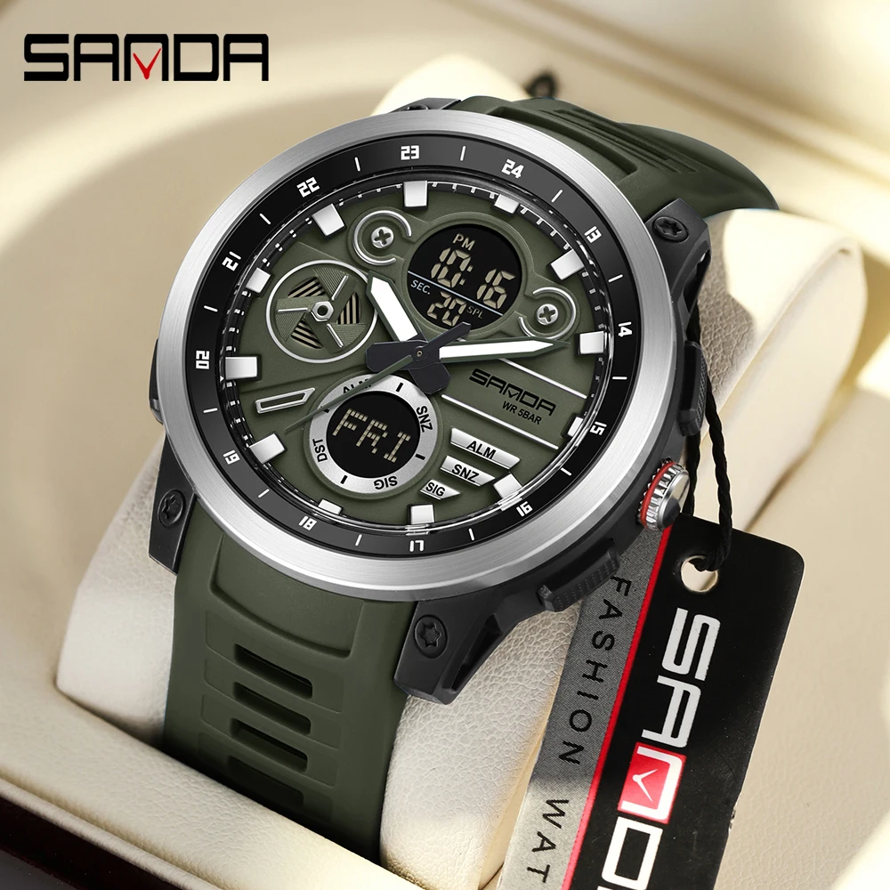 Minute Repeater Watch - Montre électronique pour homme SANDA 3379,