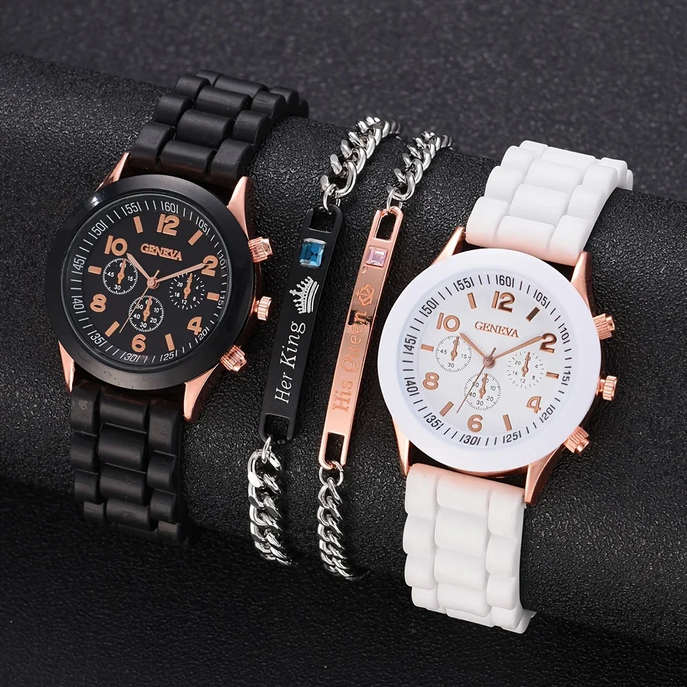 Luxury Watch Rubber Strap - 2 pièces de luxe montre pour