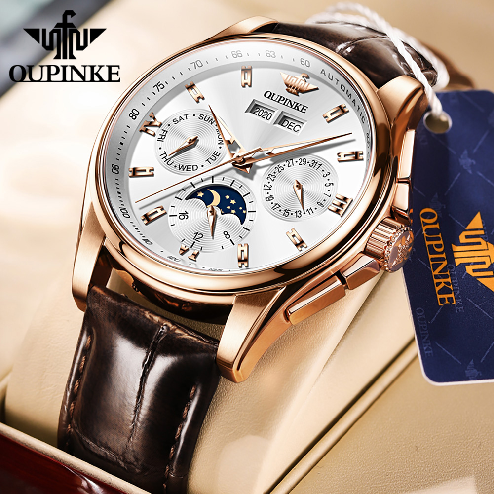 Sapphire Crystal Display - OUPINKE montres pour hommes décontracté tendance