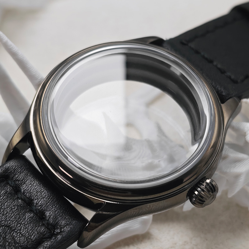 Exhibition Caseback - Boîtier de montre classique gris canon