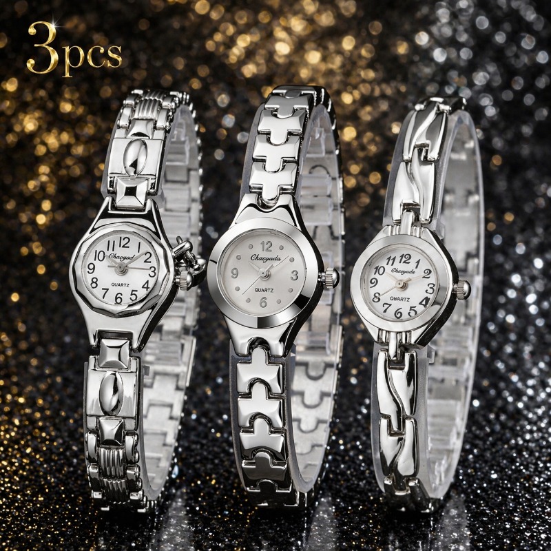 Ensemble de 3 montres pour fem - Luxury Watch With Arabic Numerals avis et prix