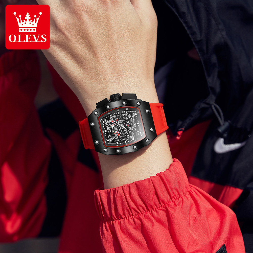 Montre chronographe à quartz O - Luxury Watch Rubber Strap avis et prix