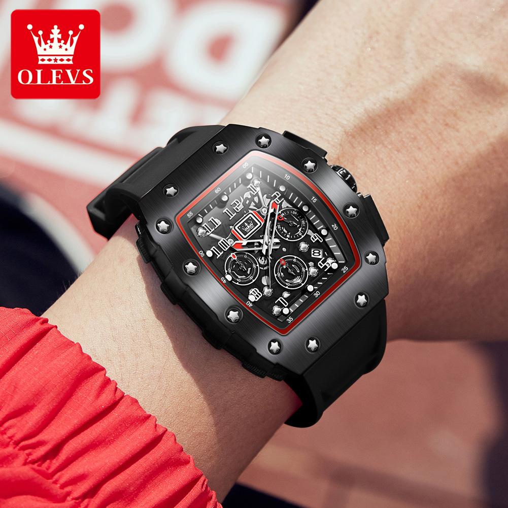 Montre chronographe à quartz O - Luxury Watch Rubber Strap avis et prix