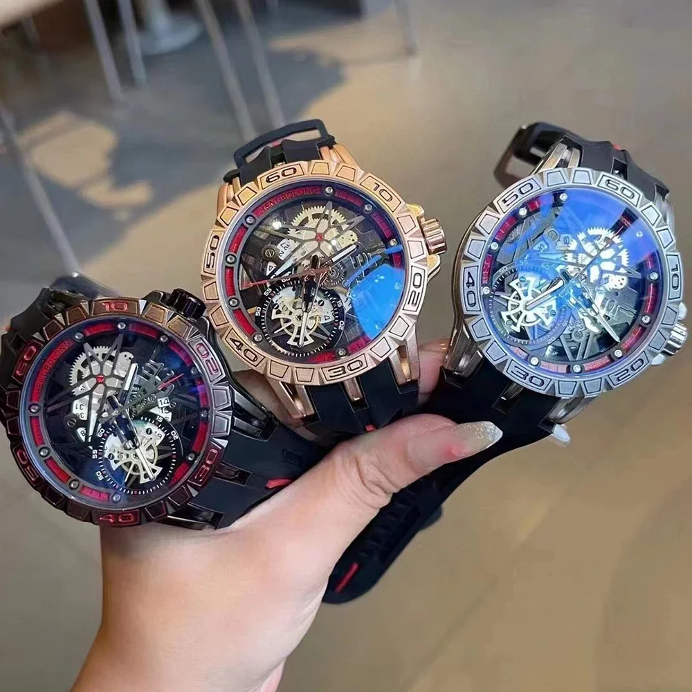 Montres en quartz 3D pour homm - Luxury Watch Rubber Strap avis et prix