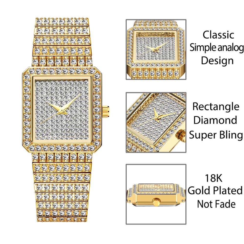 MISSFOX-montre en diamant doré - Luxury Watch Unique avis et prix