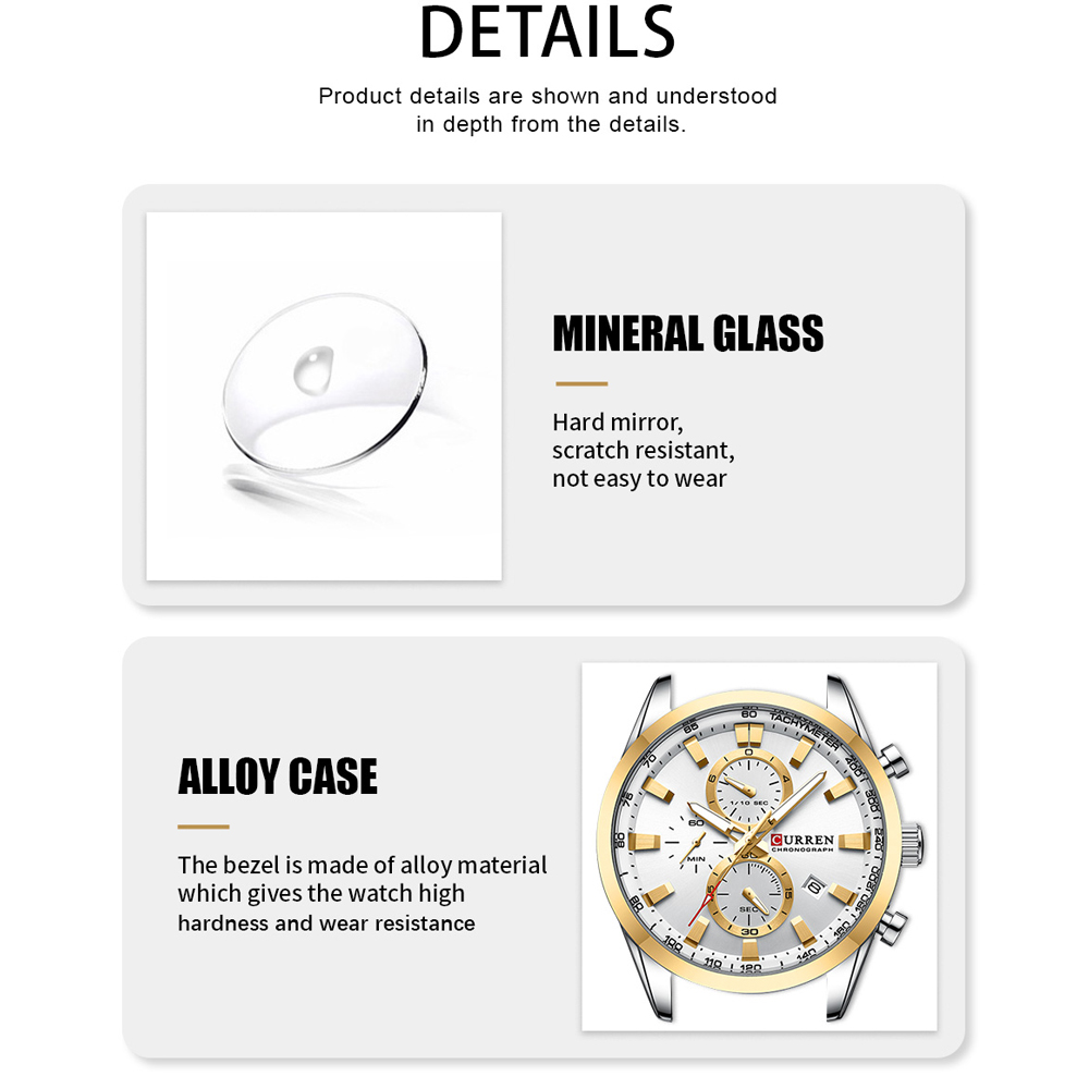 CURREN luxe mode chronographe  - Luxury Watch Apple avis et prix