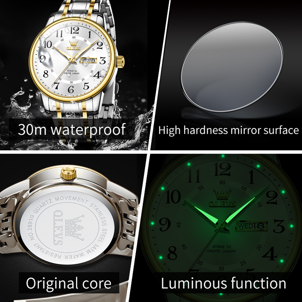 OLEVS décontracté mode hommes  - Luxury Watch With Arabic Numerals avis et prix