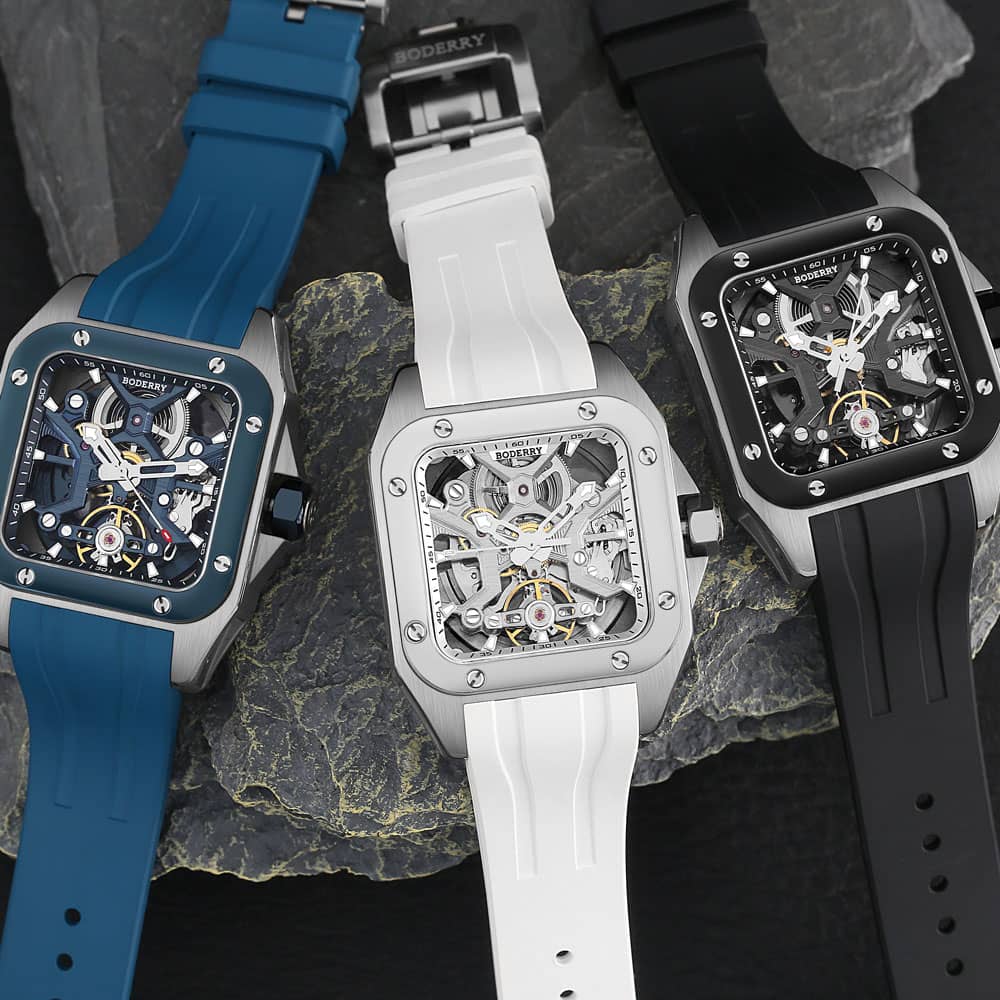 BODERRY-Montres Seton pour Hom - Luxury Watch Rubber Strap avis et prix