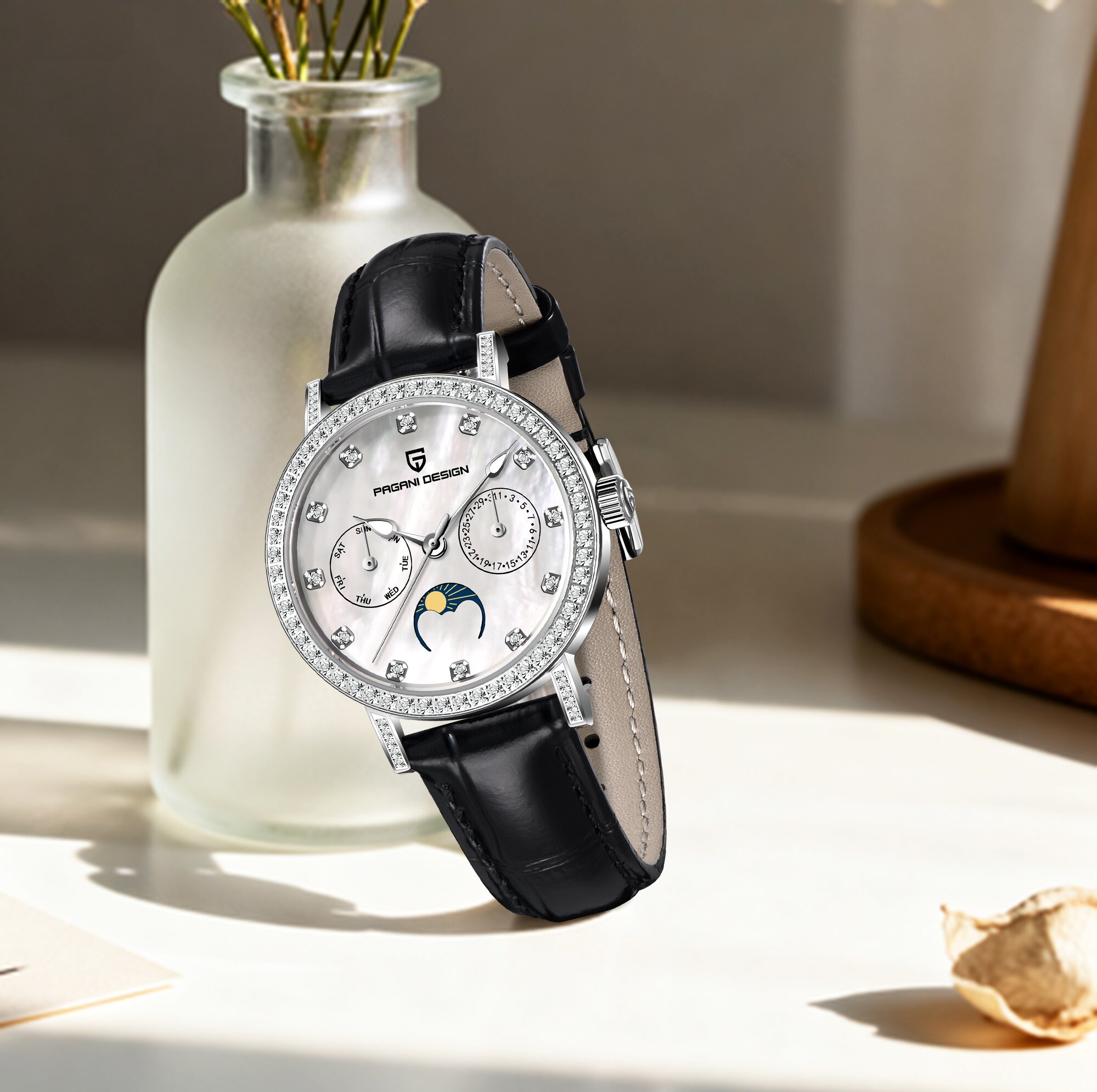 Montre à quartz de luxe pour f - Sapphire Crystal Display avis et prix