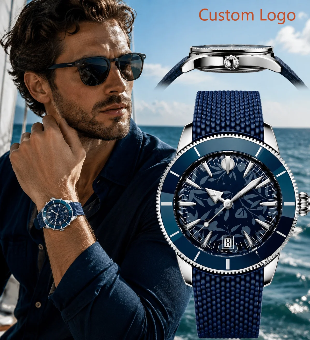 Montre automatique de plongée  - Luxury Watch Rubber Strap avis et prix