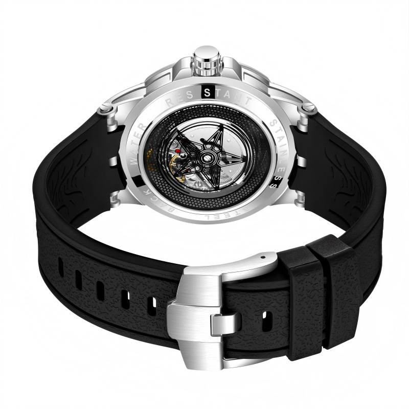 Montre créative 3D à quartz po - Luxury Watch Rubber Strap avis et prix