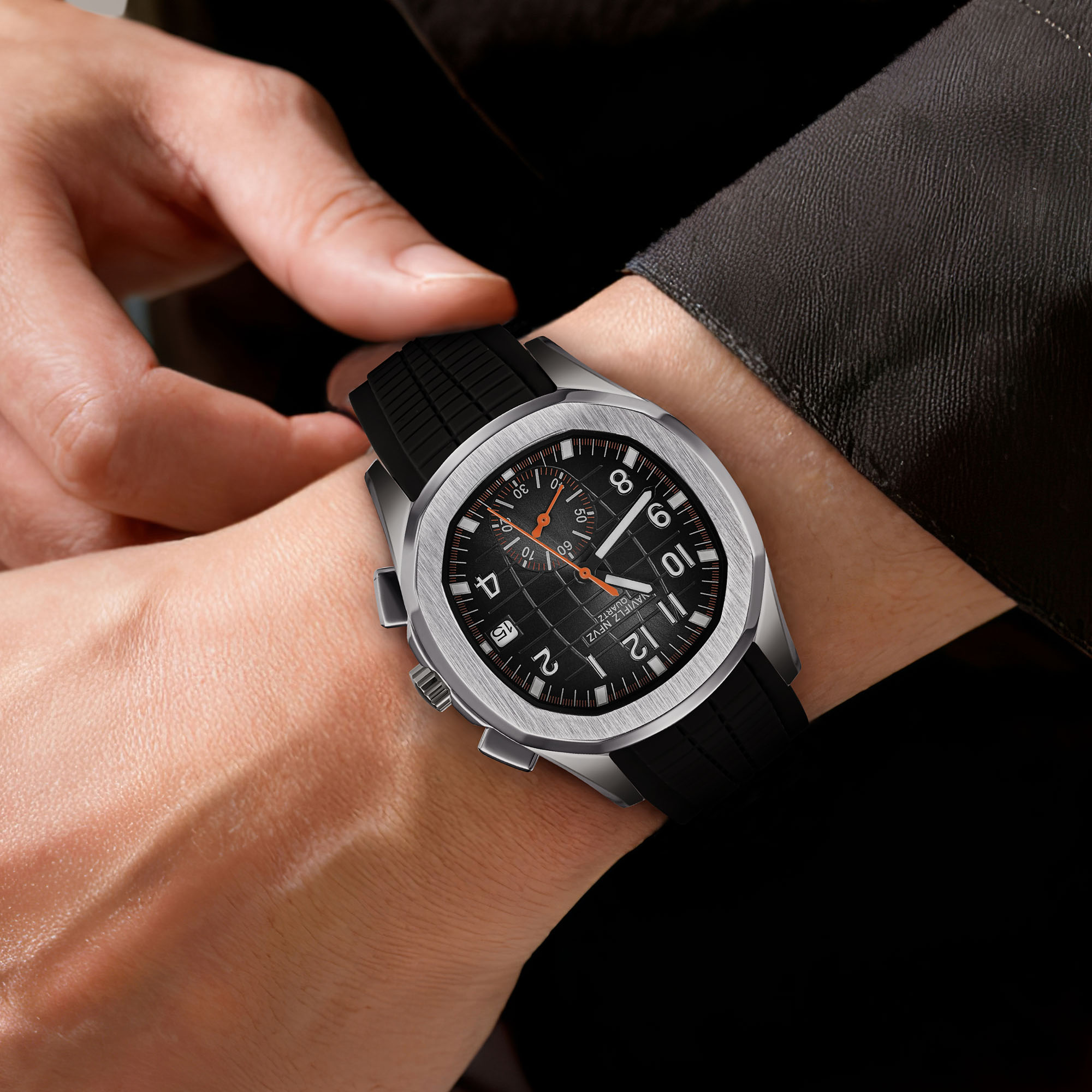 NAVIFLZ – montre de luxe pour  - Luxury Watch Rubber Strap avis et prix