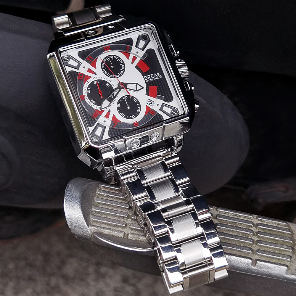 Montre à quartz chronographe d - Luxury Watch Rubber Strap avis et prix