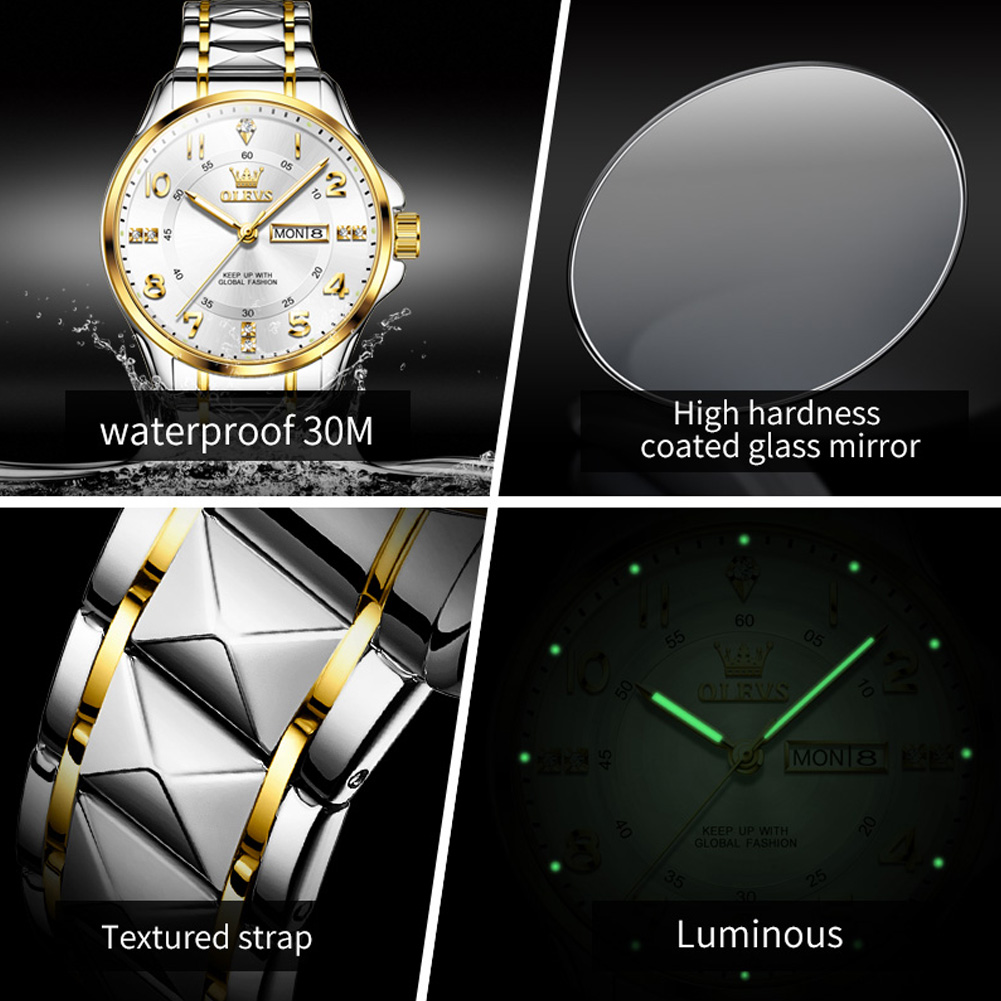 OLEVS marque montre-bracelet o - Luxury Watch With Arabic Numerals avis et prix