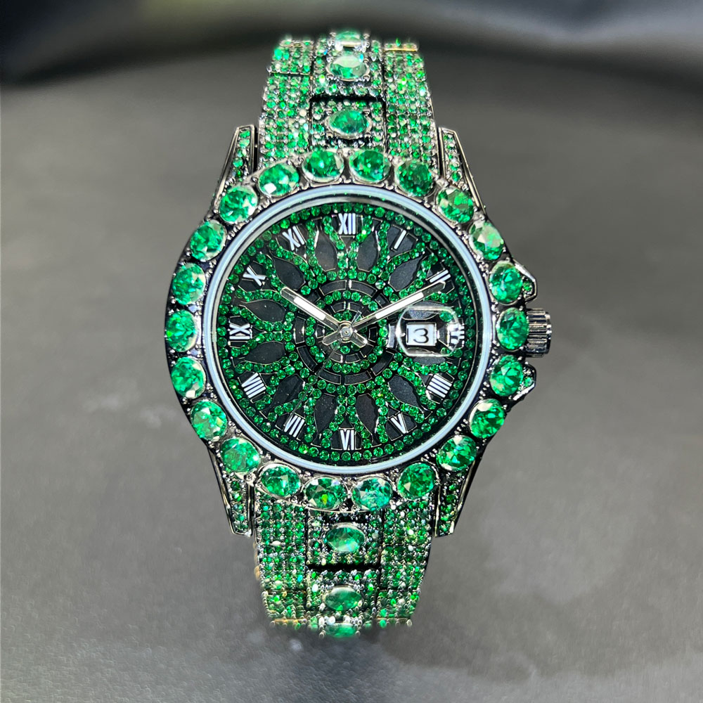 Montre diamant vert pour homme - Luxury Watch And Jewelry Brand avis et prix