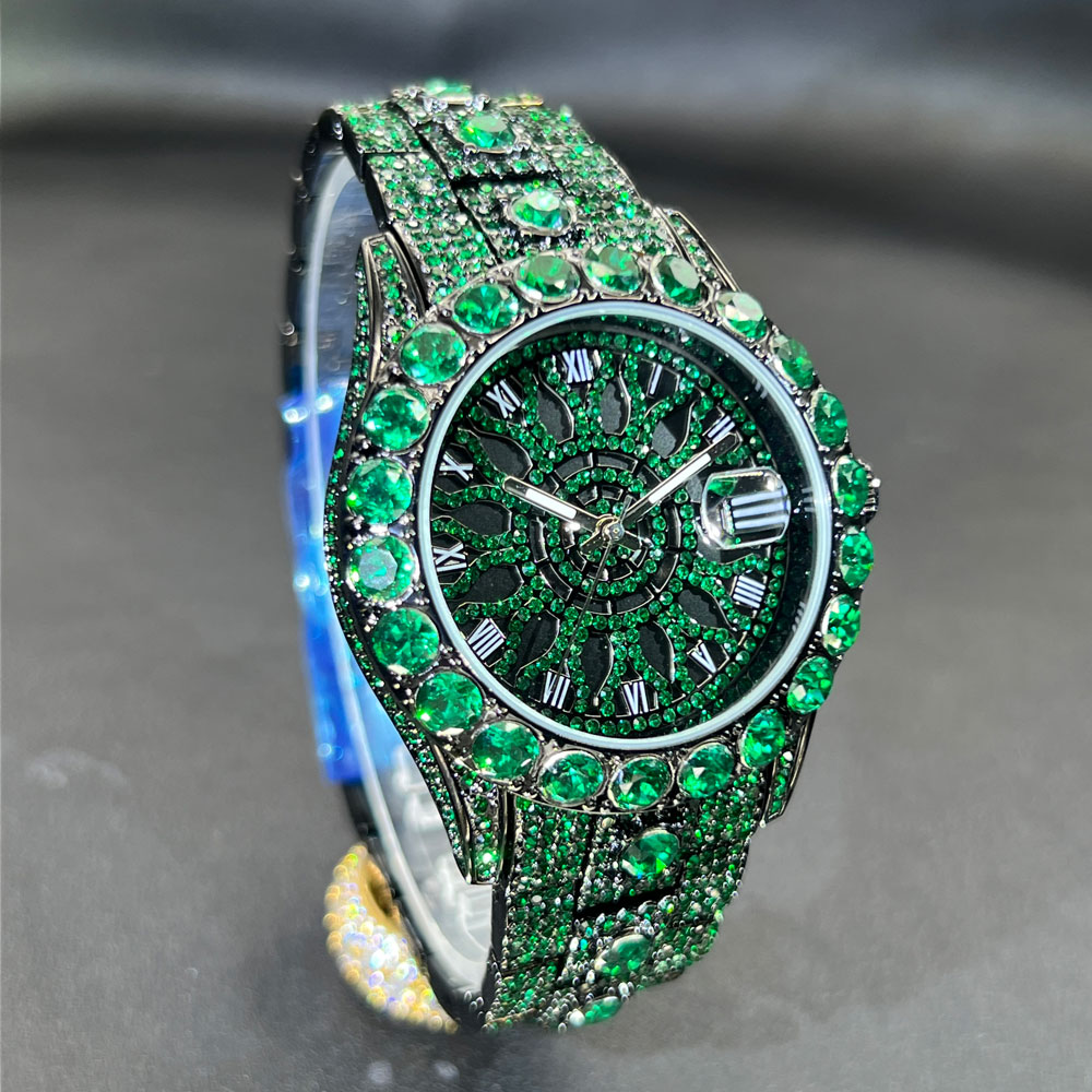 Montre diamant vert pour homme - Luxury Watch And Jewelry Brand avis et prix